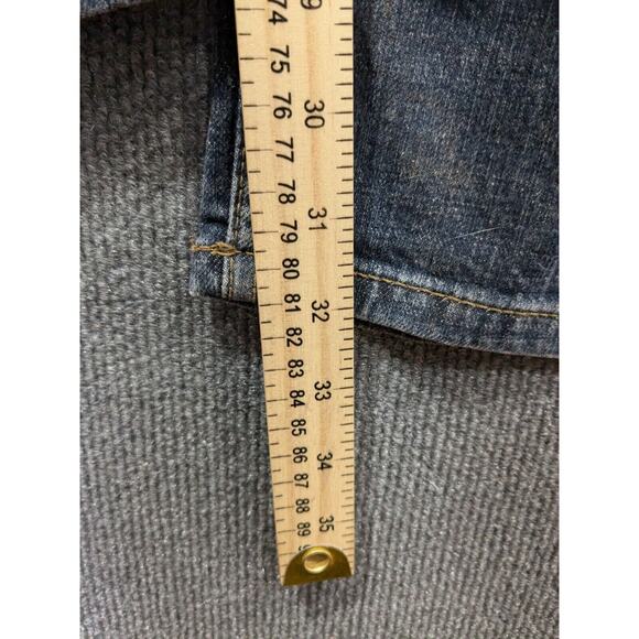 Levi Strauss Signature S37 Jeans Mens 38x32 Slim Super Flex Denim Whiskered - Picture 5 of 12